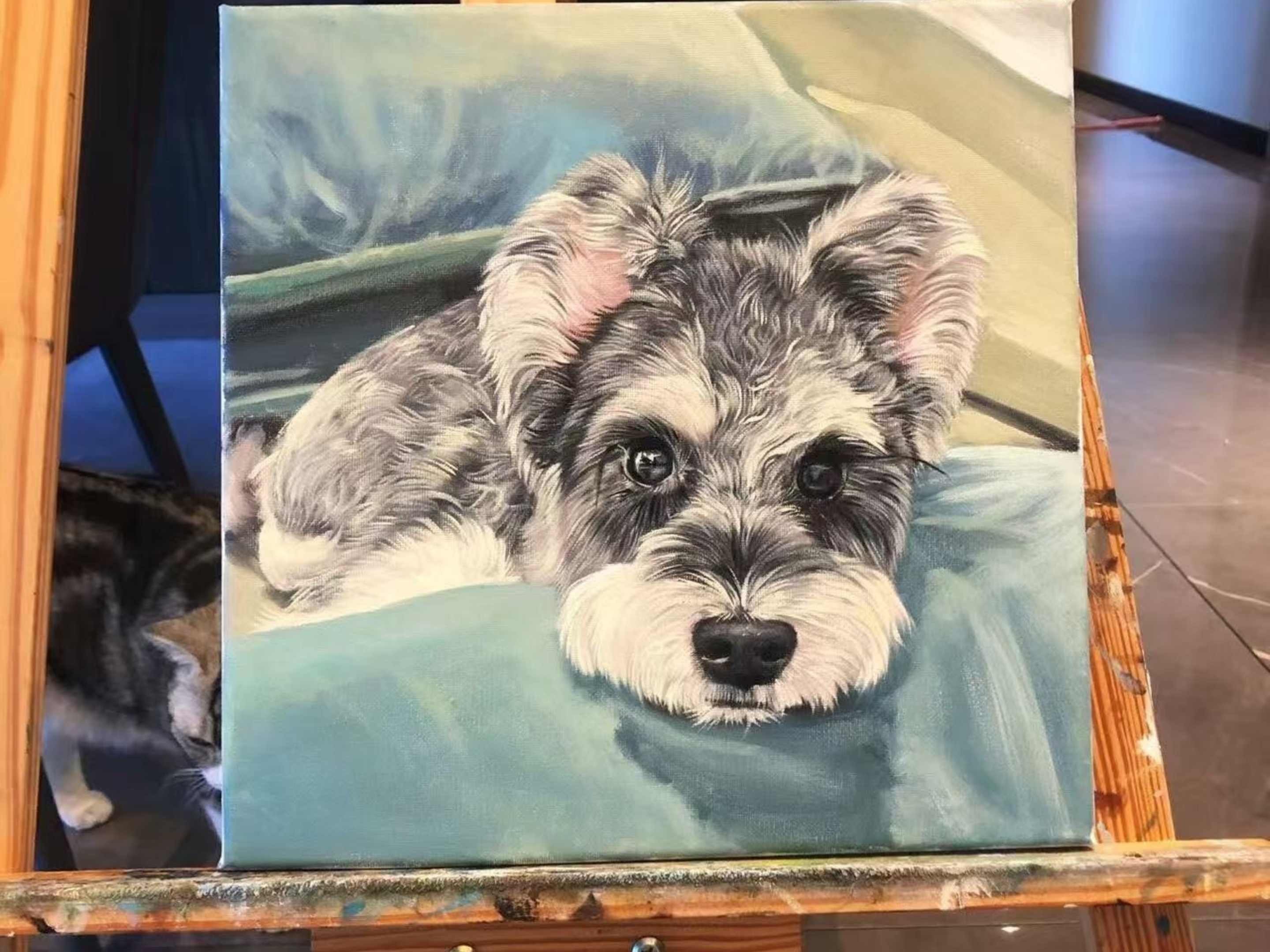 Custom Pet Portrait Size Guide: Choosing Scale for Your Space